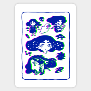 Galactic Girl Sticker